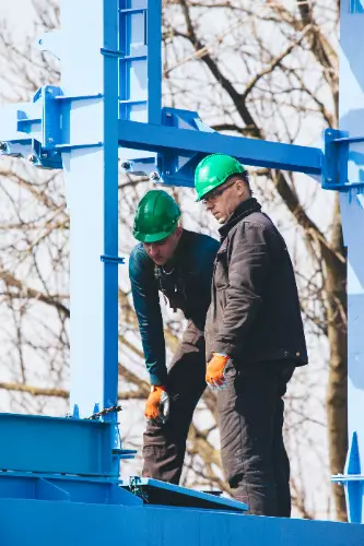 Ouvriers sur chantier